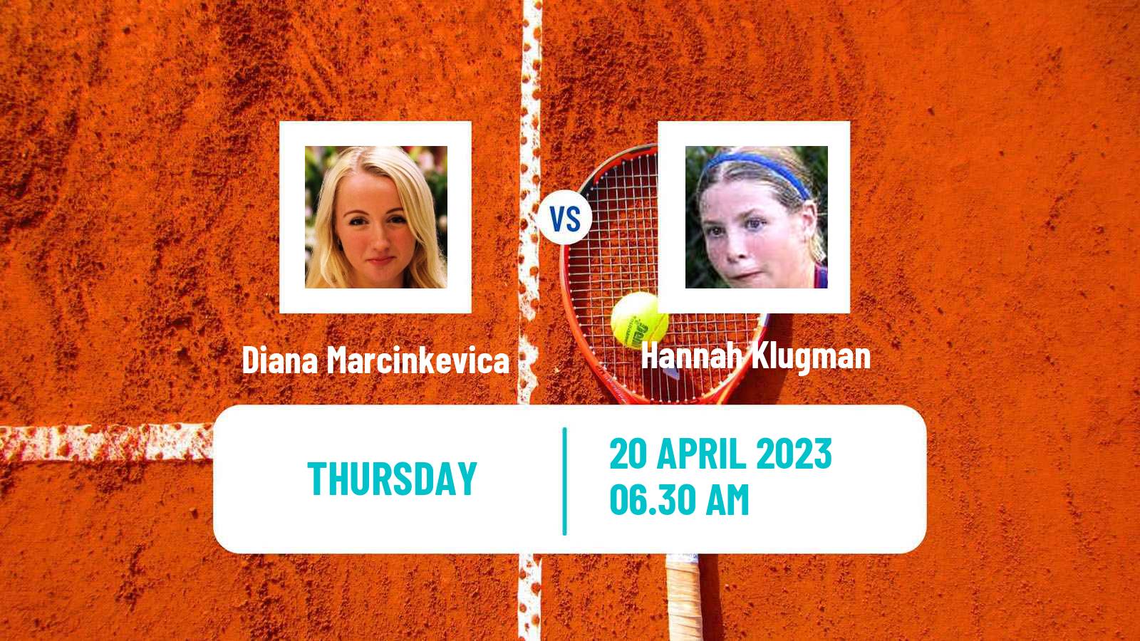 Tennis ITF Tournaments Diana Marcinkevica - Hannah Klugman