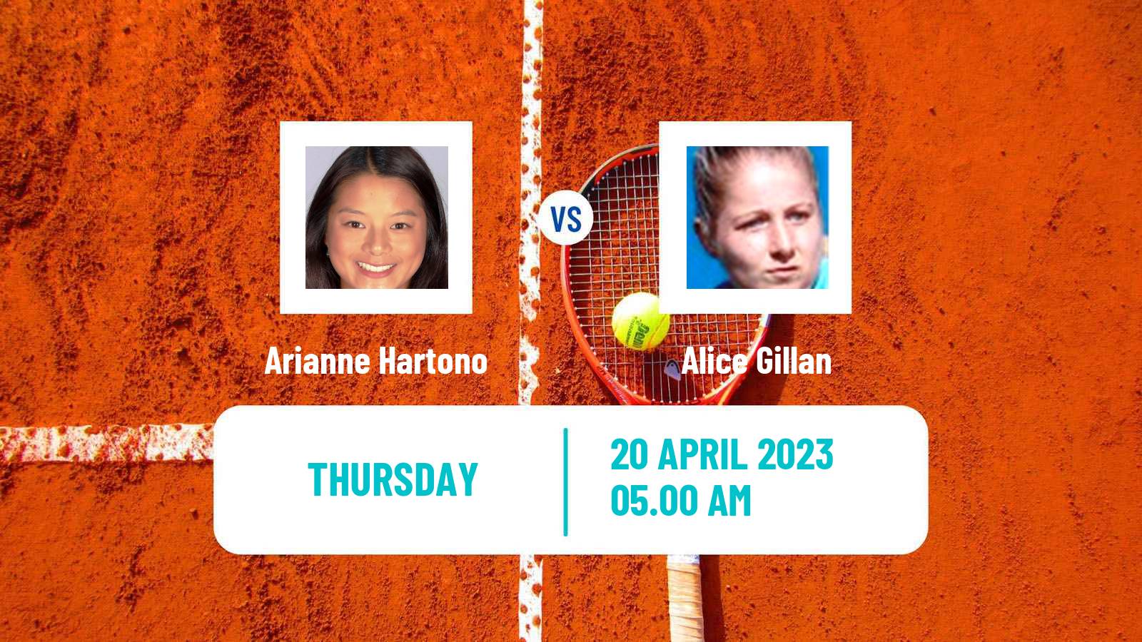 Tennis ITF Tournaments Arianne Hartono - Alice Gillan