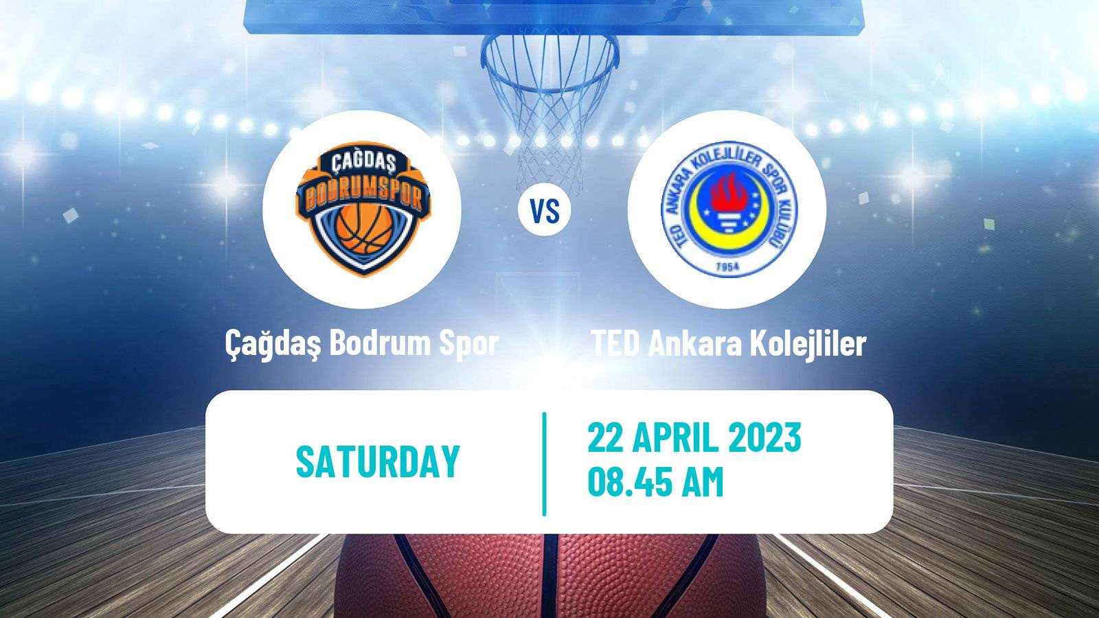 Basketball Turkish TBL Çağdaş Bodrum Spor - TED Ankara Kolejliler