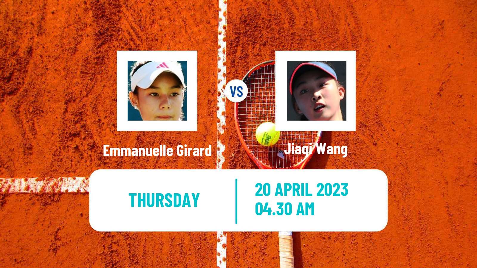 Tennis ITF Tournaments Emmanuelle Girard - Jiaqi Wang