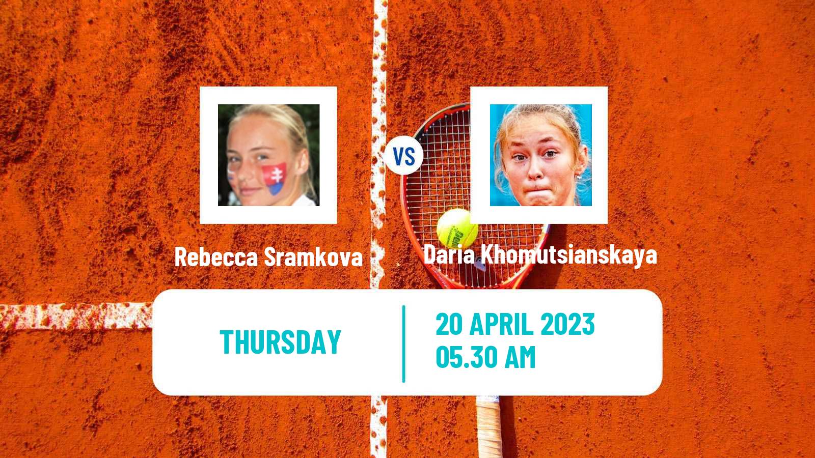 Tennis ITF Tournaments Rebecca Sramkova - Daria Khomutsianskaya