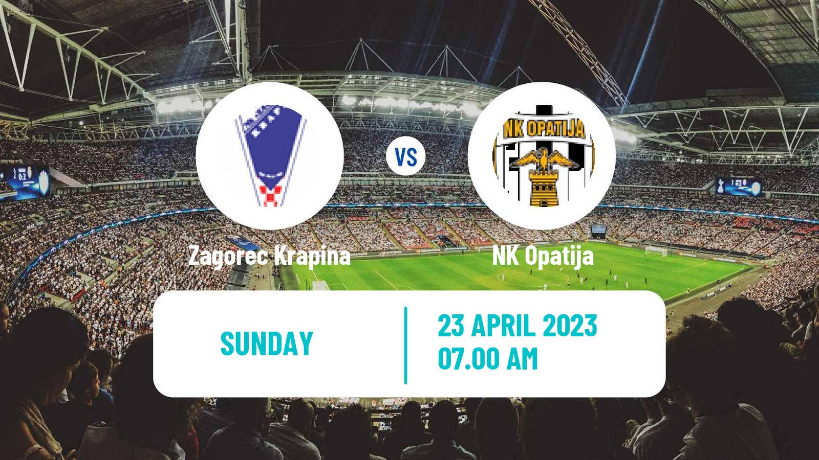 Soccer Croatian Druga NL Zagorec Krapina - Opatija