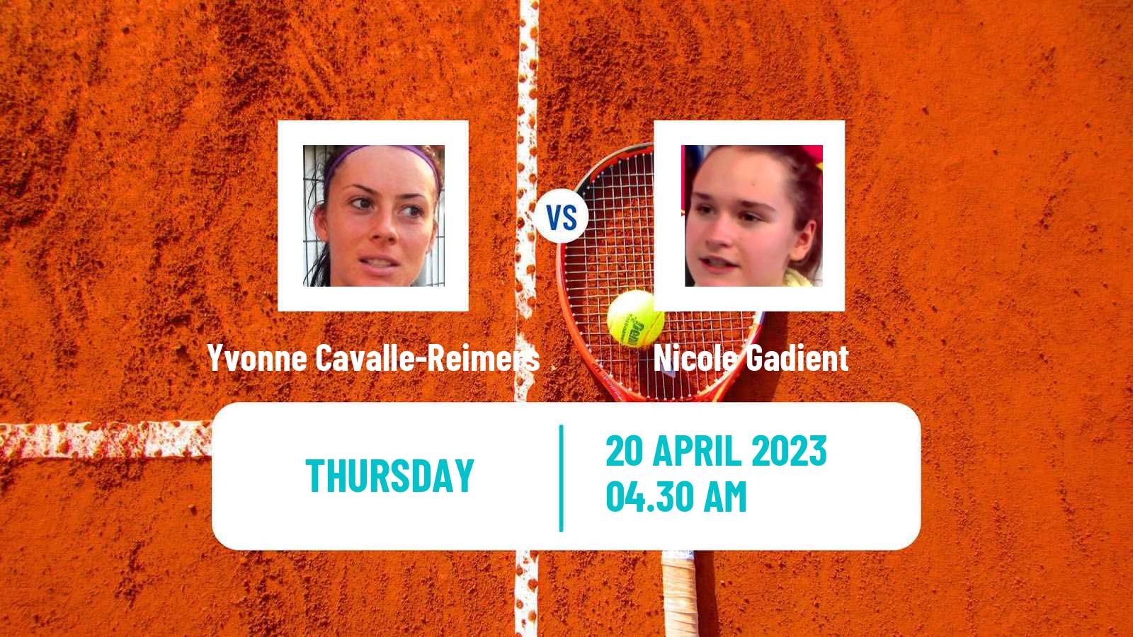 Tennis ITF Tournaments Yvonne Cavalle-Reimers - Nicole Gadient