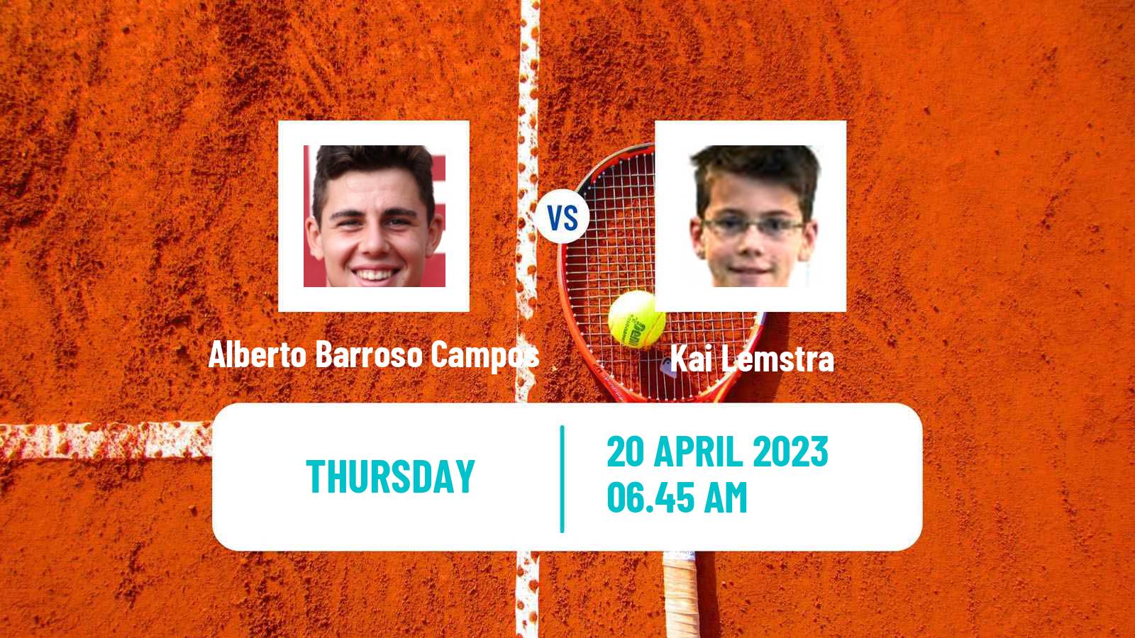 Tennis ITF Tournaments Alberto Barroso Campos - Kai Lemstra