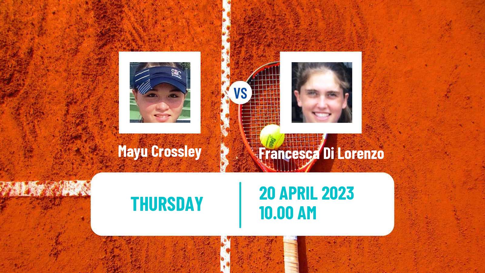 Tennis ITF Tournaments Mayu Crossley - Francesca Di Lorenzo