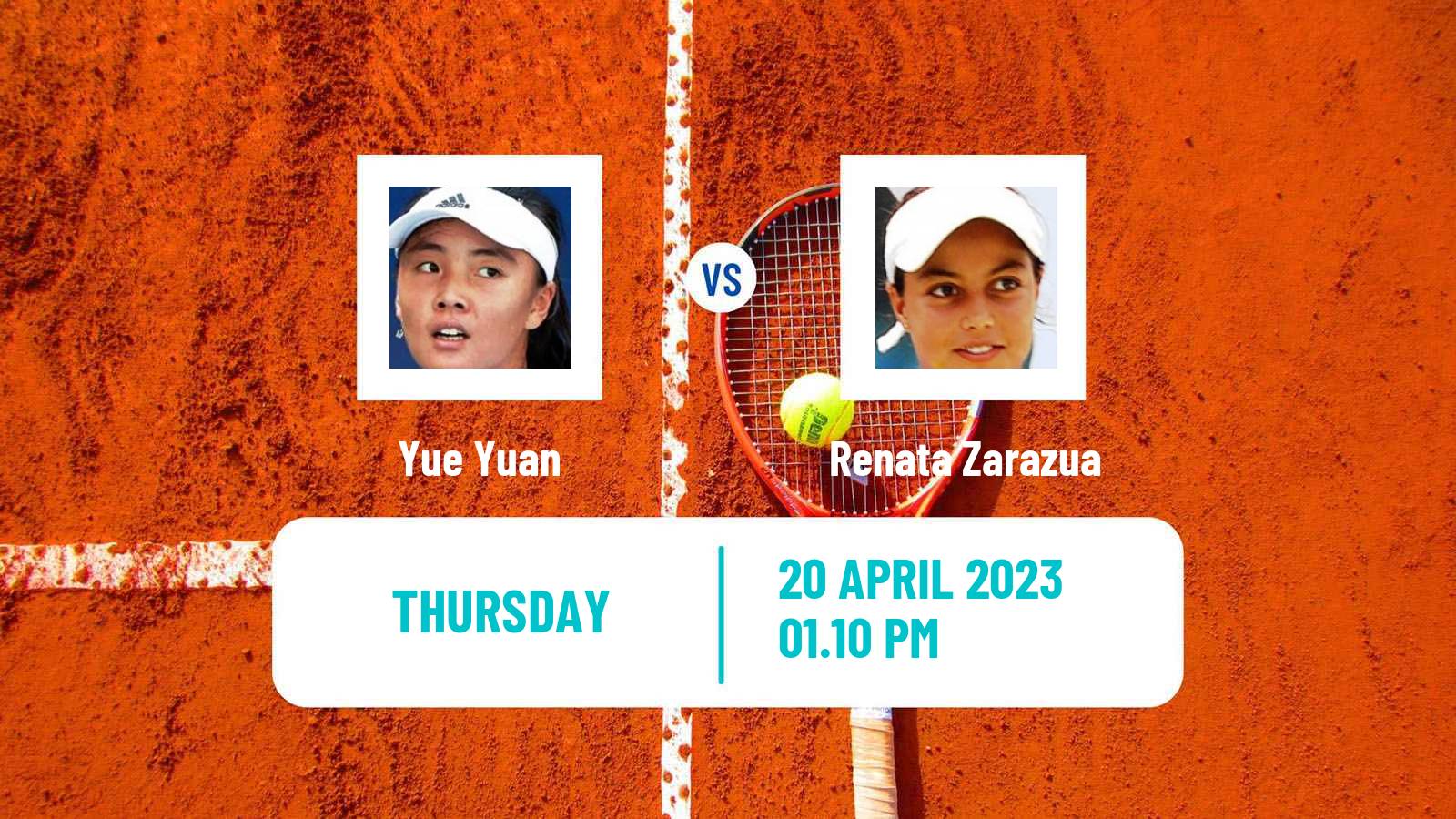 Tennis ITF Tournaments Yue Yuan - Renata Zarazua