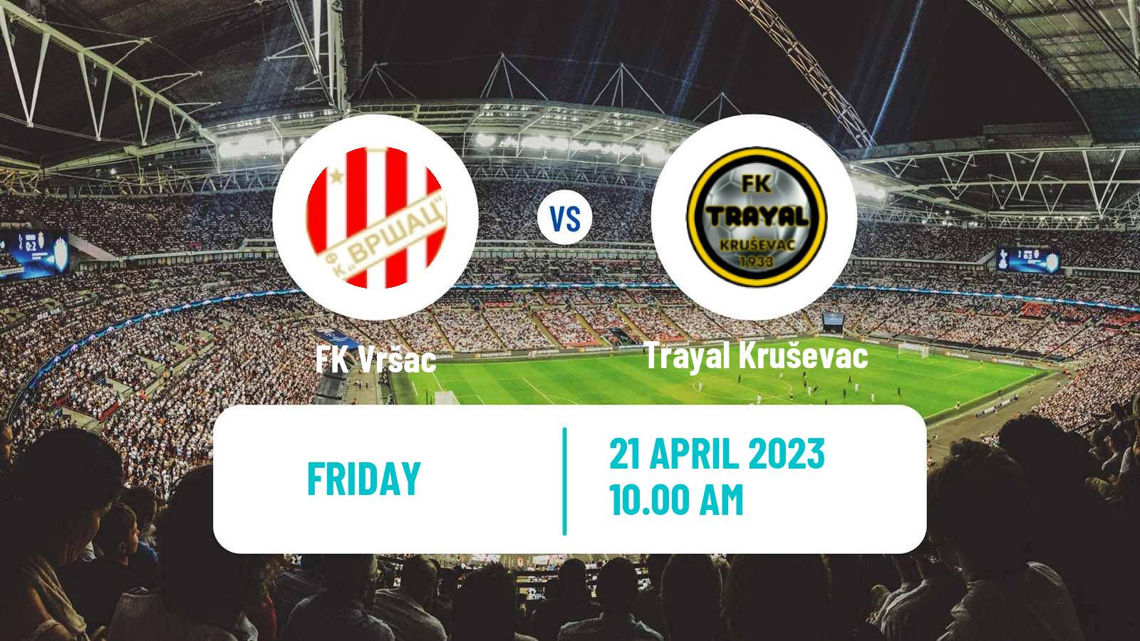 Soccer Serbian Prva Liga Vršac - Trayal Kruševac