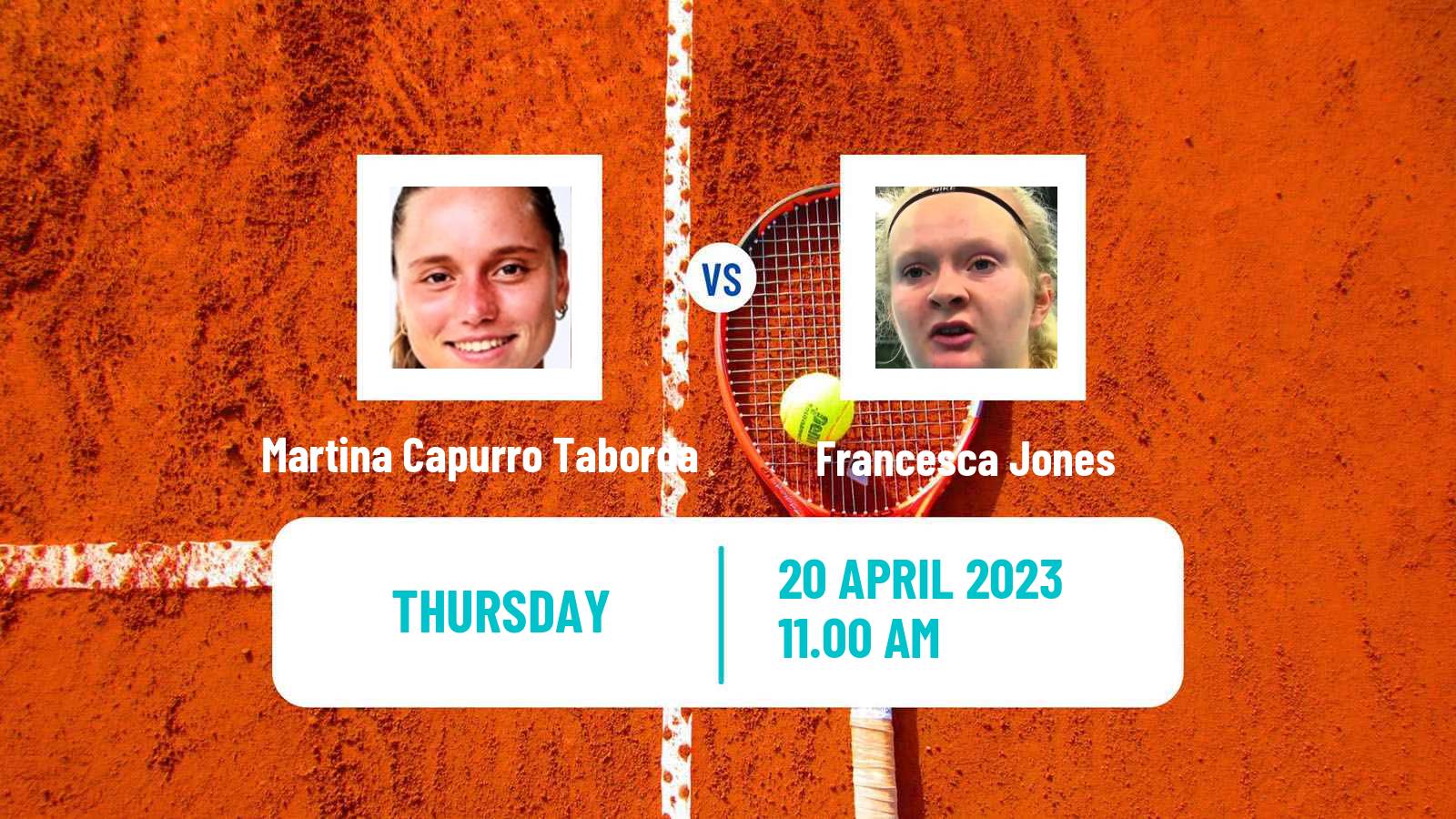 Tennis ITF Tournaments Martina Capurro Taborda - Francesca Jones