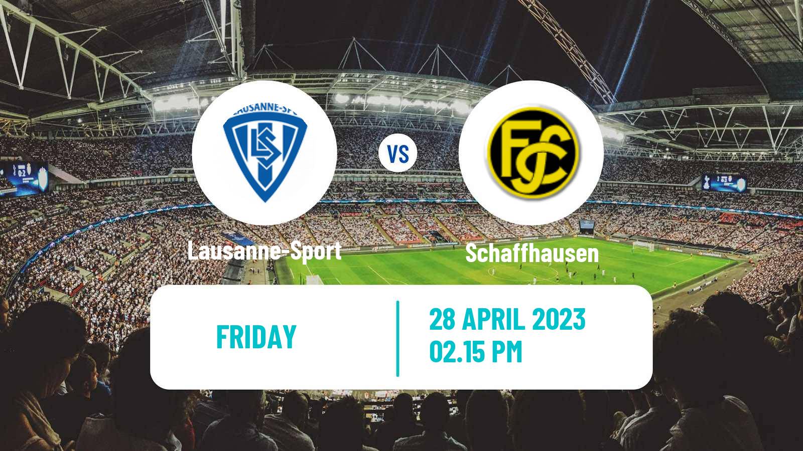 Soccer Swiss Challenge League Lausanne-Sport - Schaffhausen