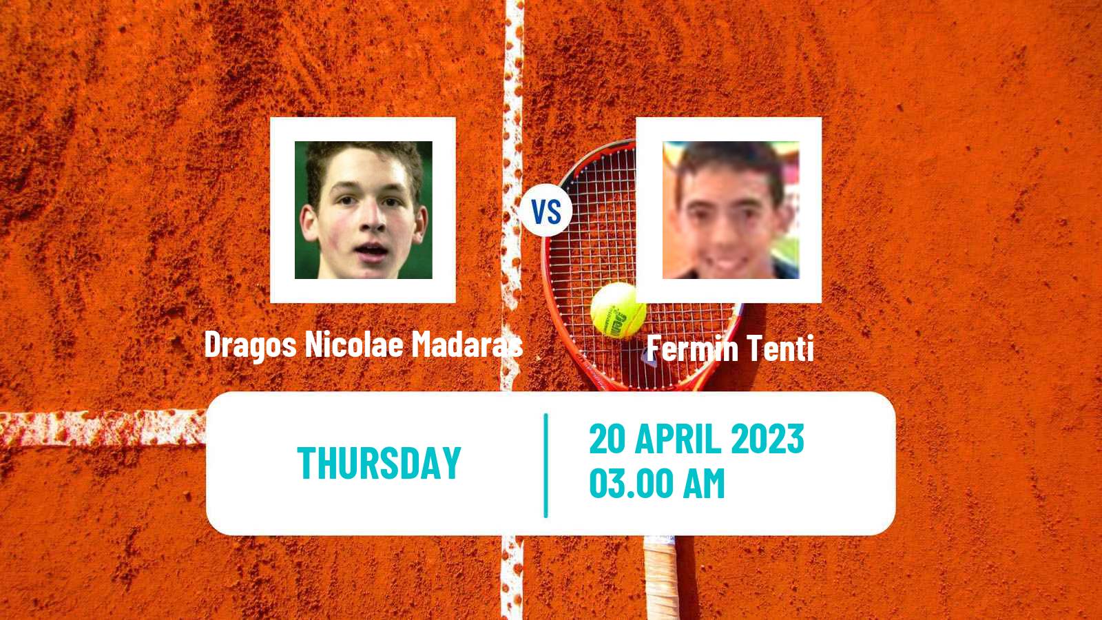 Tennis ITF Tournaments Dragos Nicolae Madaras - Fermin Tenti
