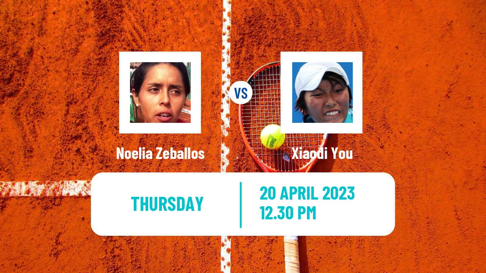 Tennis ITF Tournaments Noelia Zeballos - Xiaodi You