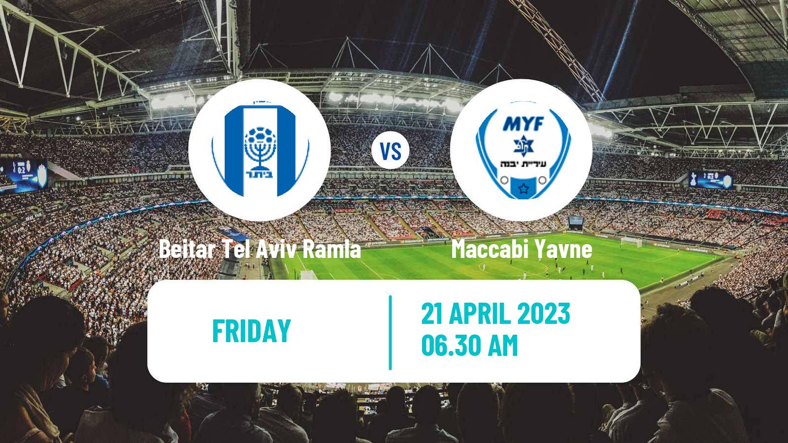 Soccer Israeli Liga Alef South Beitar Tel Aviv Ramla - Maccabi Yavne