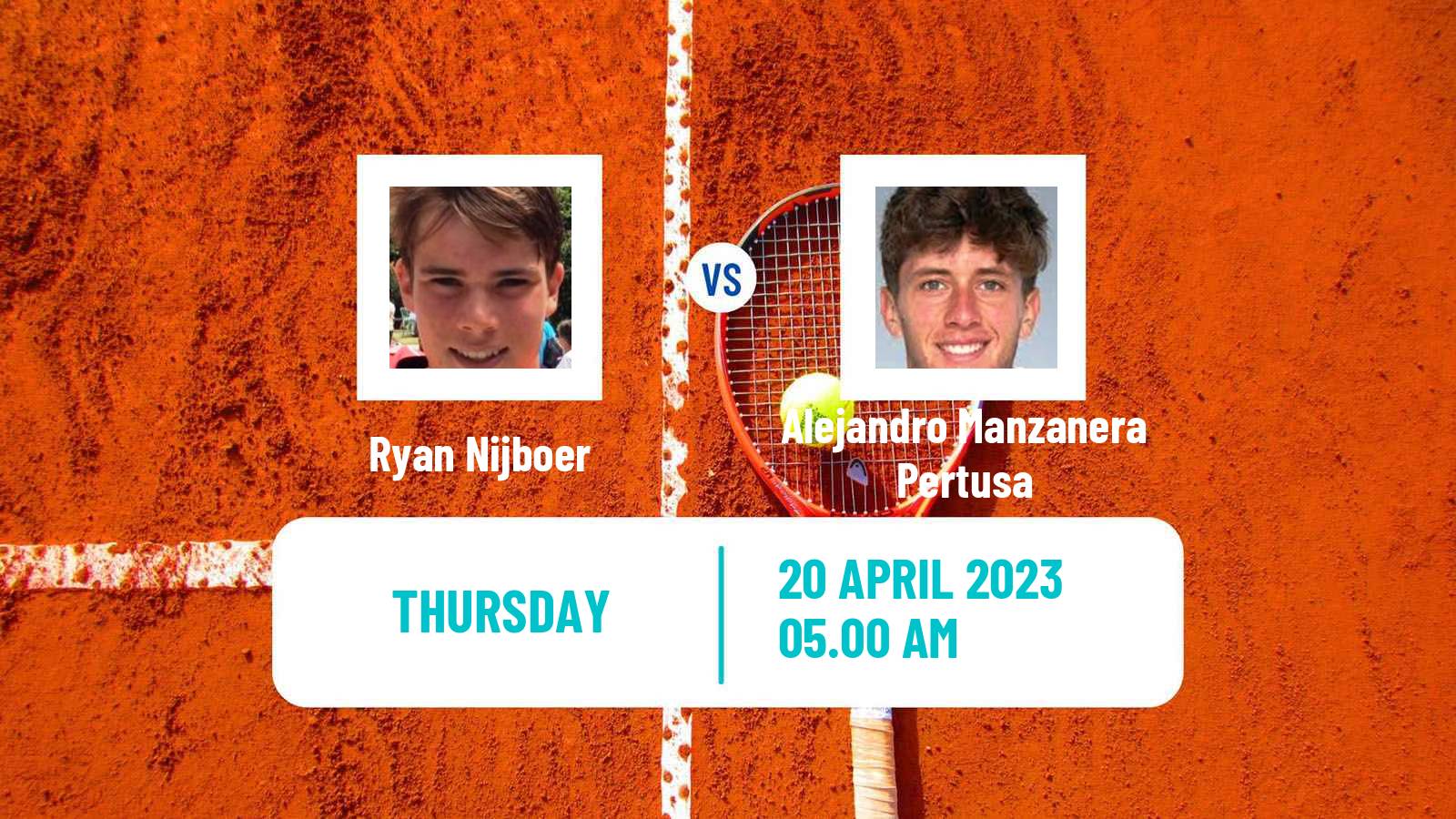 Tennis ITF Tournaments Ryan Nijboer - Alejandro Manzanera Pertusa