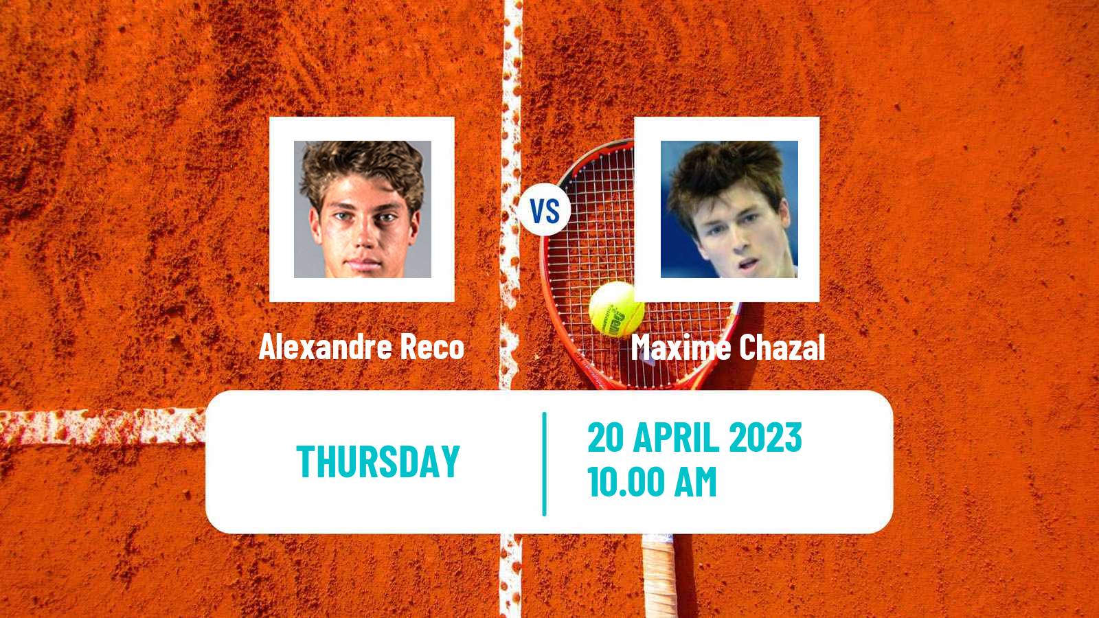 Tennis ITF Tournaments Alexandre Reco - Maxime Chazal
