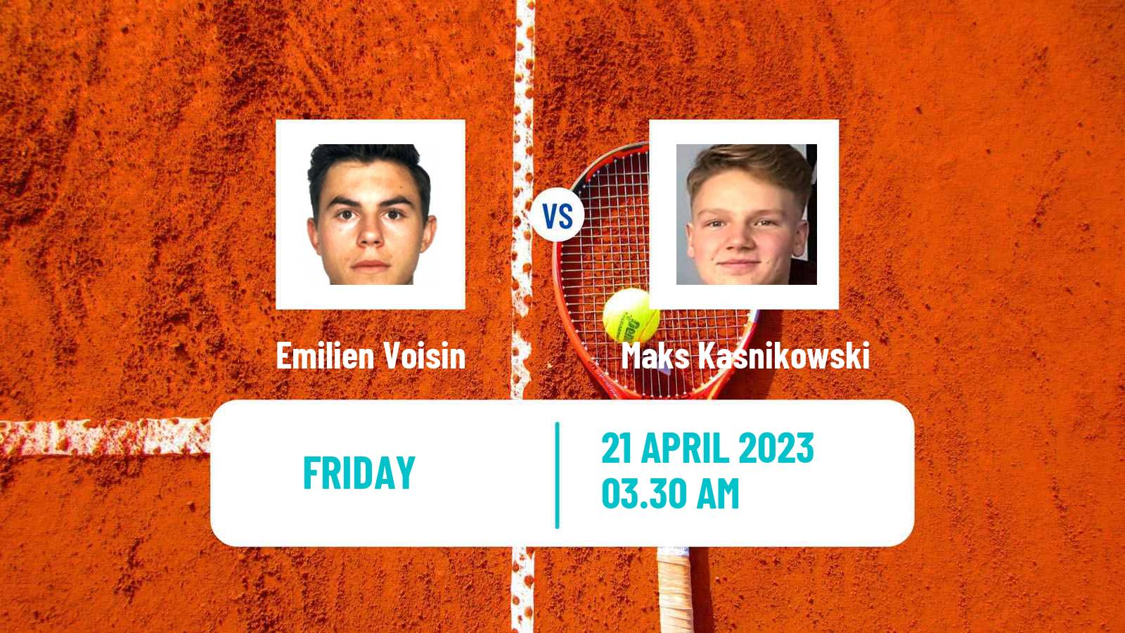 Tennis ITF Tournaments Emilien Voisin - Maks Kasnikowski