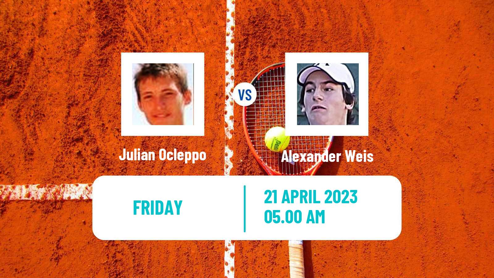 Tennis ITF Tournaments Julian Ocleppo - Alexander Weis