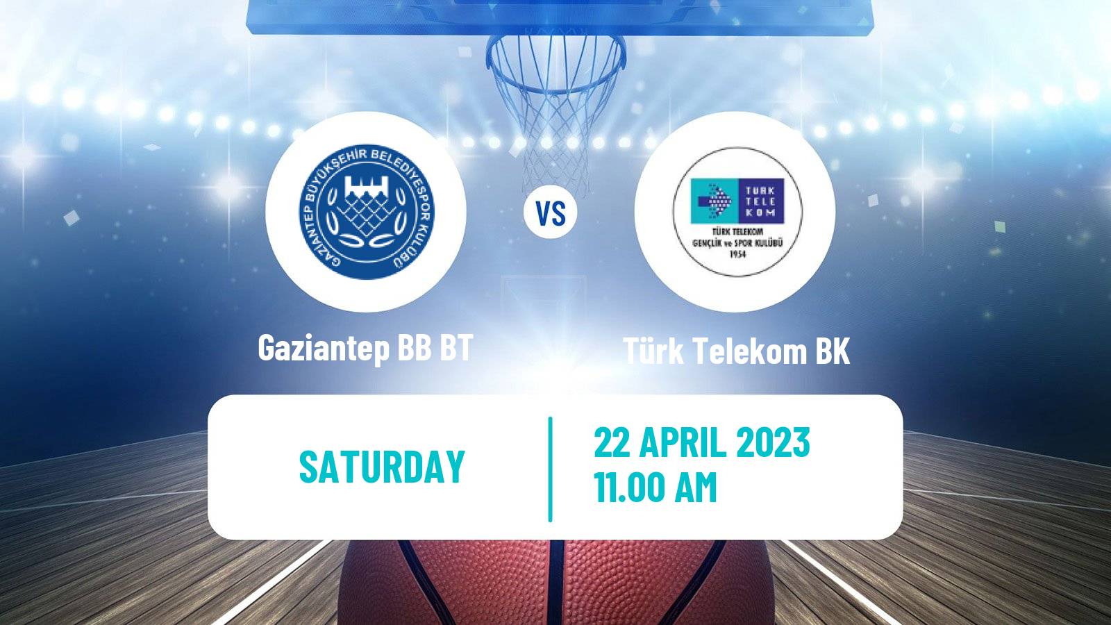 Basketball Turkish Basketball Super Ligi Gaziantep BB BT - Türk Telekom BK