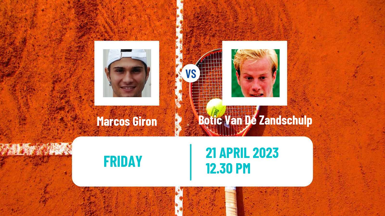 Tennis ATP Munich Marcos Giron - Botic Van De Zandschulp