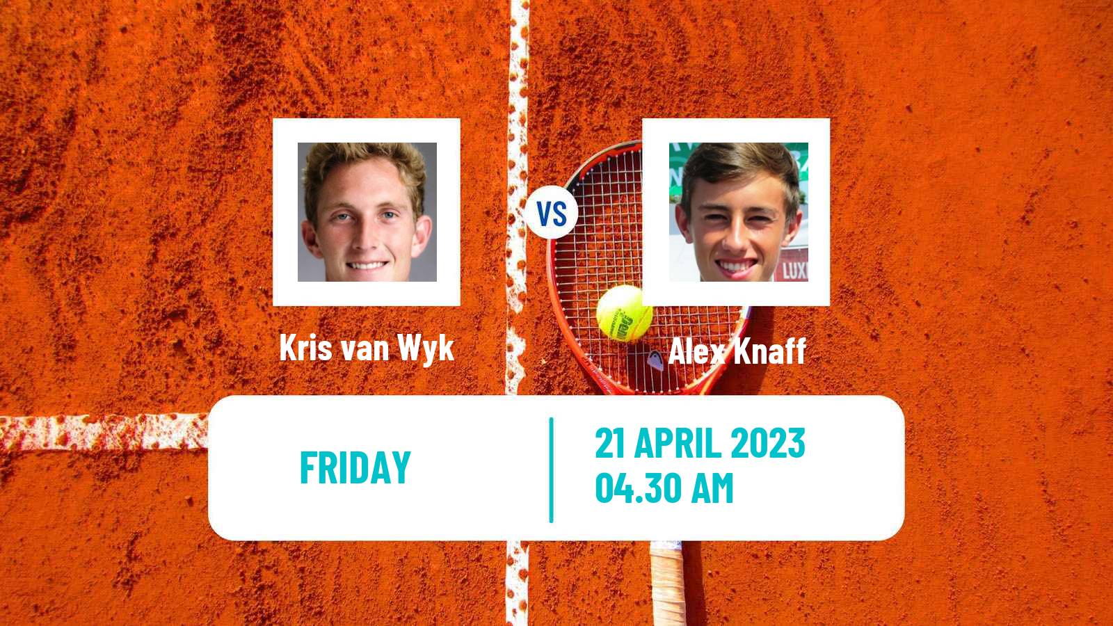 Tennis ITF Tournaments Kris van Wyk - Alex Knaff