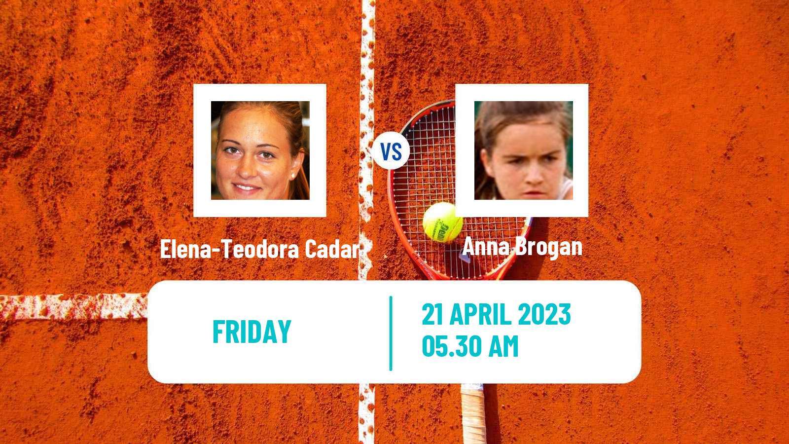 Tennis ITF Tournaments Elena-Teodora Cadar - Anna Brogan