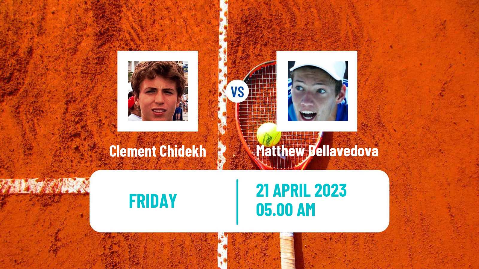 Tennis ITF Tournaments Clement Chidekh - Matthew Dellavedova