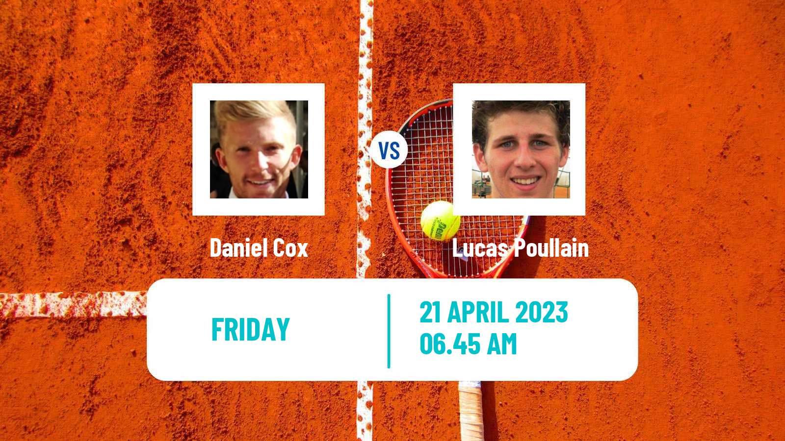 Tennis ITF Tournaments Daniel Cox - Lucas Poullain