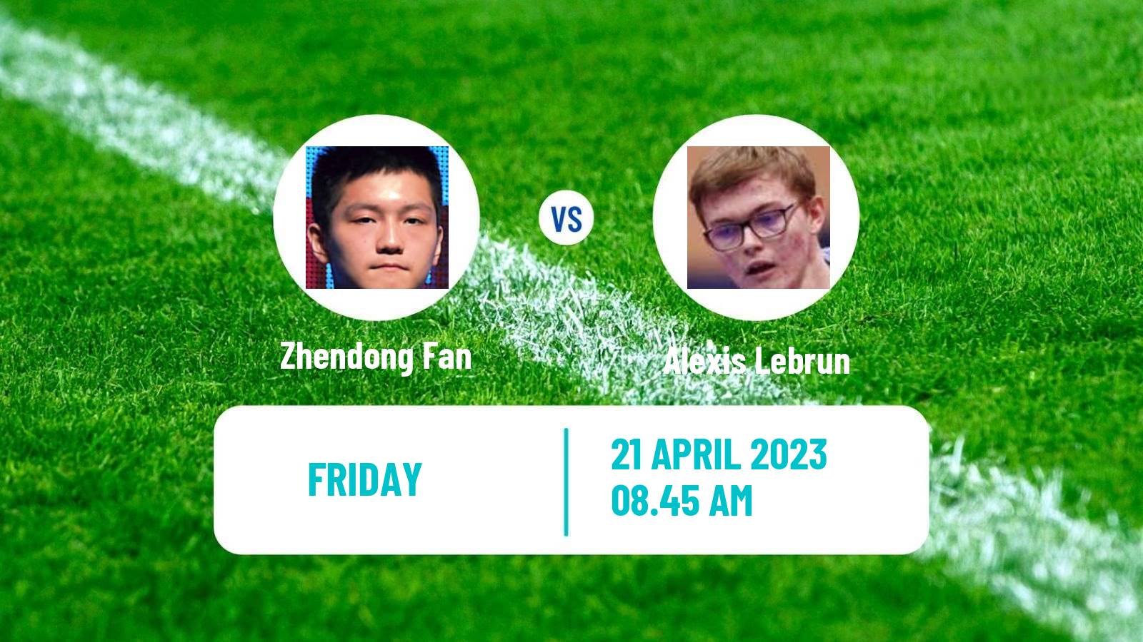 Table tennis Table Tennis Zhendong Fan - Alexis Lebrun