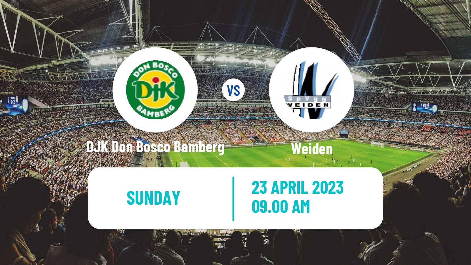Soccer German Oberliga Bayern Nord DJK Don Bosco Bamberg - Weiden