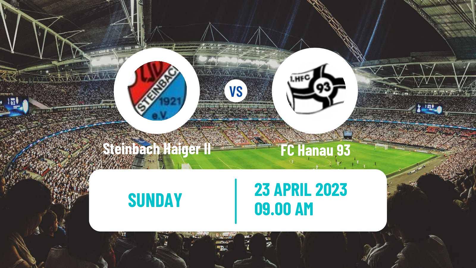 Soccer German Oberliga Hessen Steinbach Haiger II - Hanau