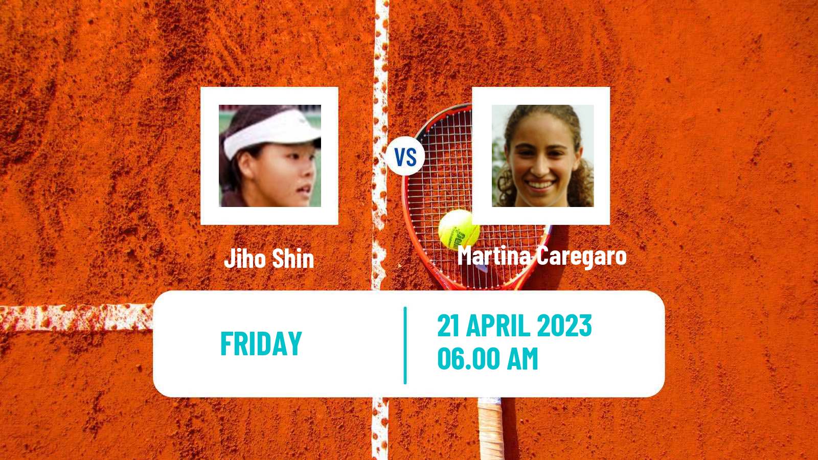 Tennis ITF Tournaments Jiho Shin - Martina Caregaro