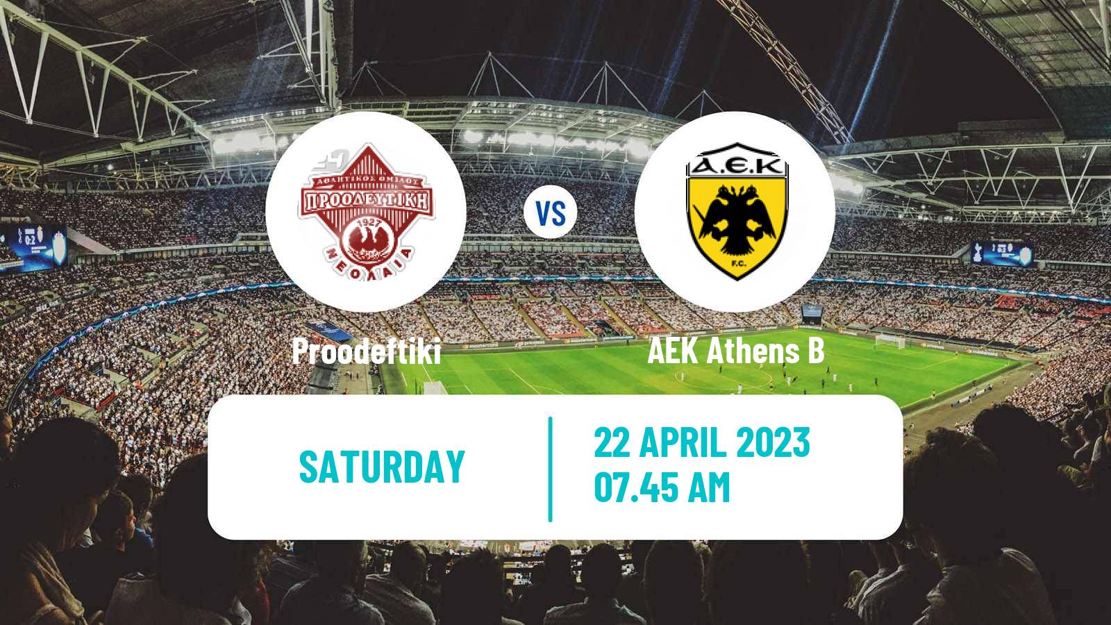 Soccer Greek Super League 2 Proodeftiki - AEK B