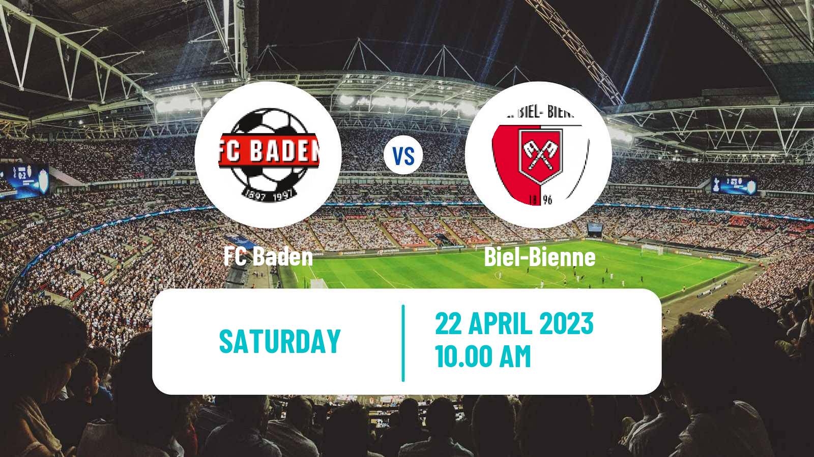 Soccer Swiss Promotion League Baden - Biel-Bienne