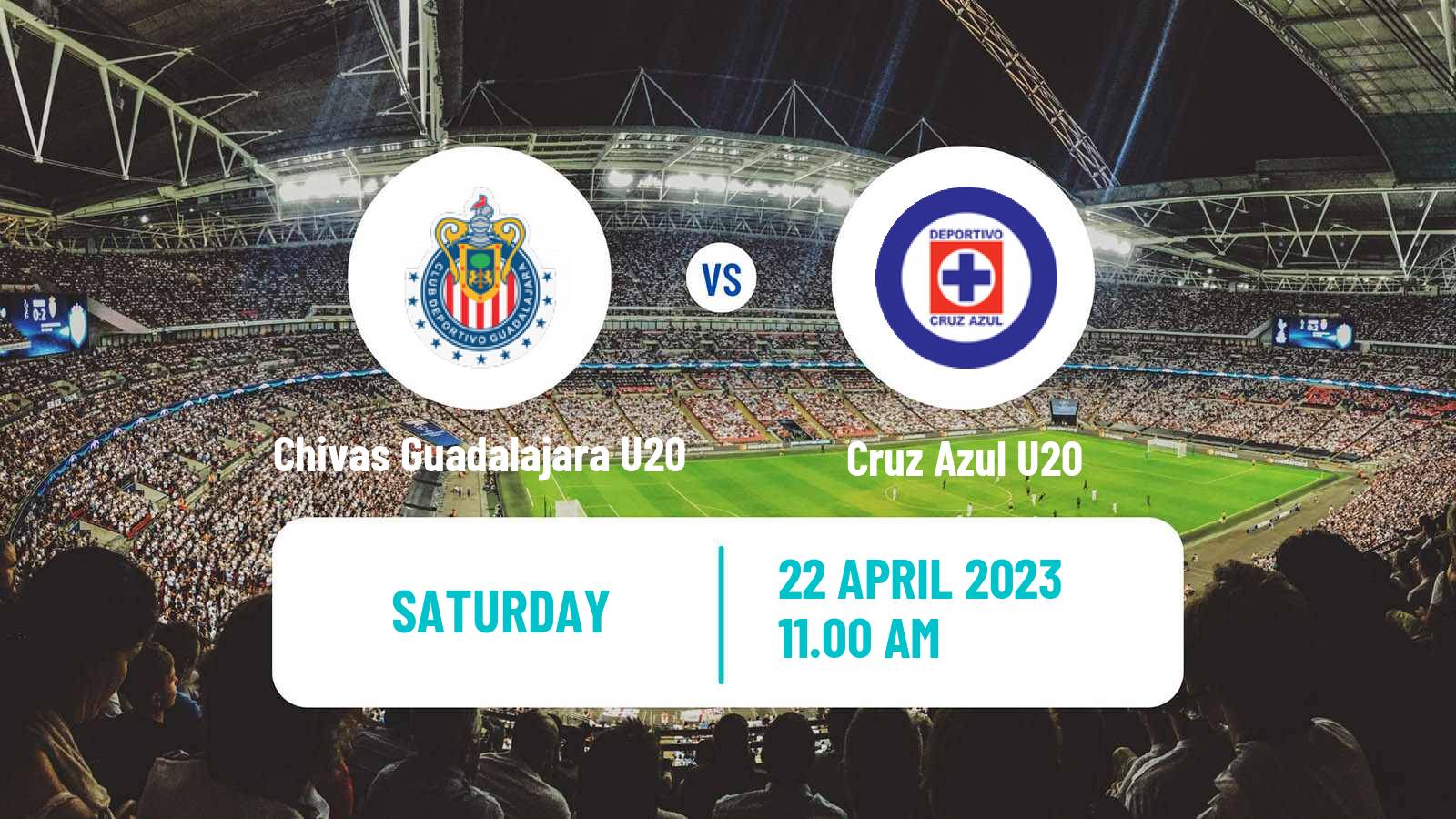 Soccer Mexican Liga MX U20 Chivas Guadalajara U20 - Cruz Azul U20