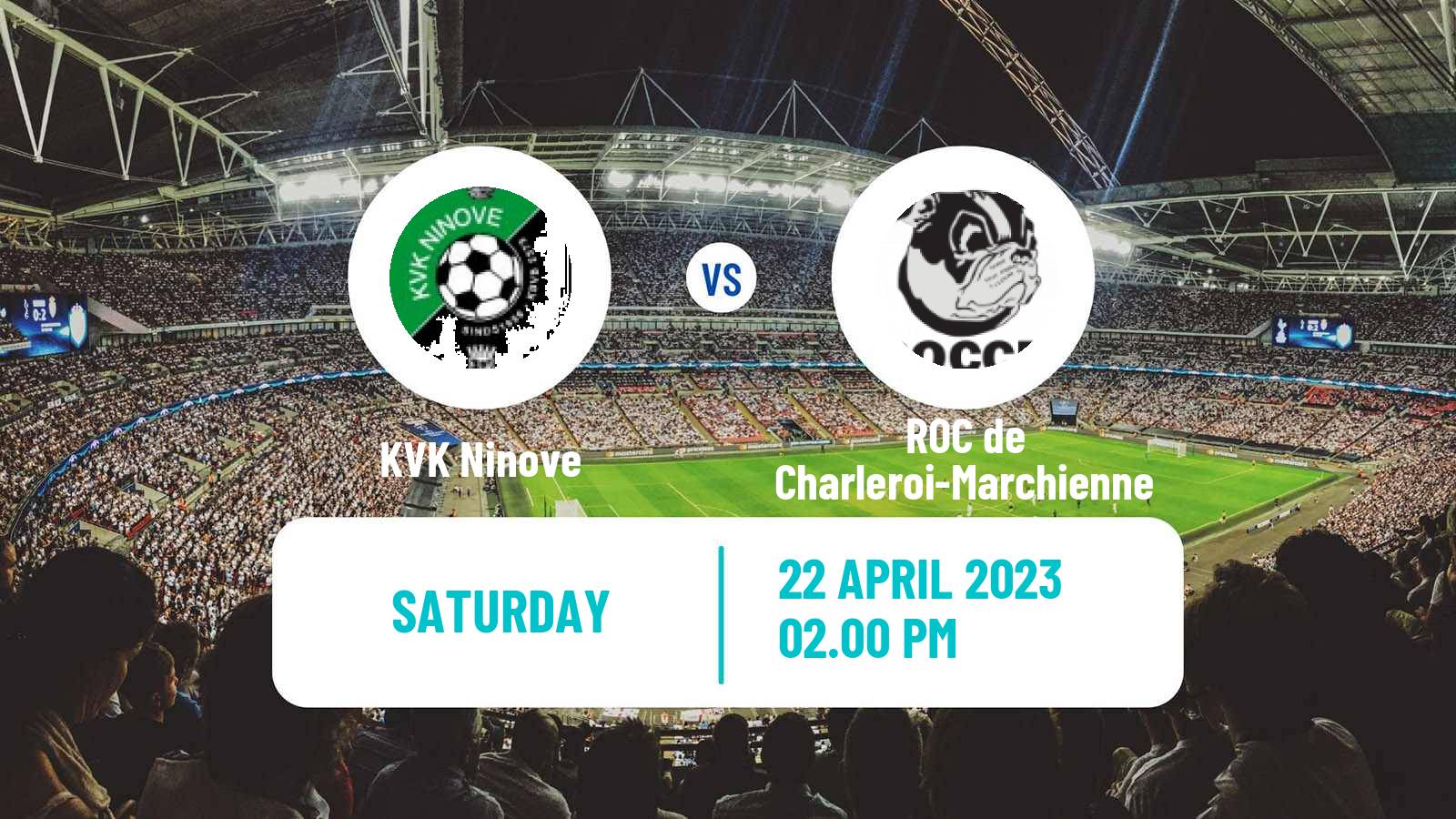 Soccer Belgian National Division 1 Ninove - ROC de Charleroi-Marchienne