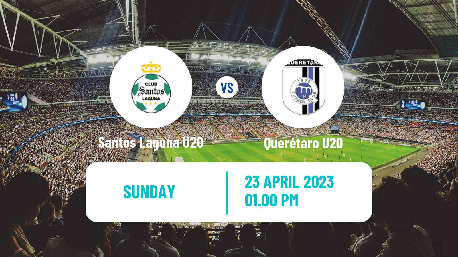 Soccer Mexican Liga MX U20 Santos Laguna U20 - Querétaro U20