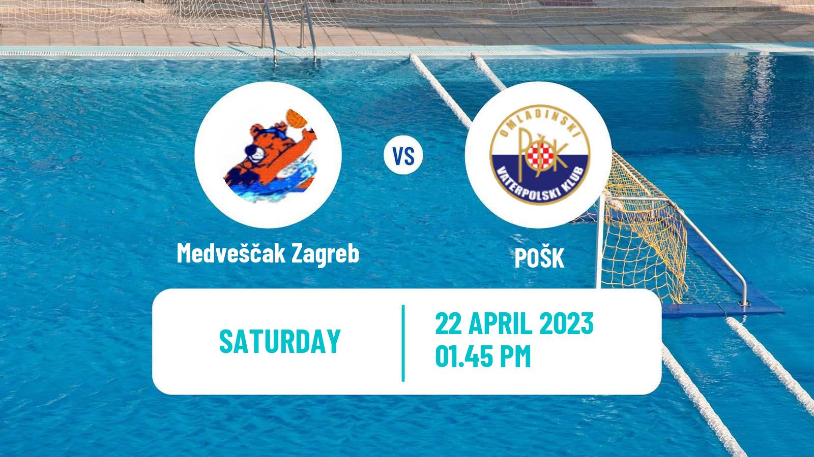 Water polo Croatian Water Polo Prva Liga Medveščak Zagreb - POŠK