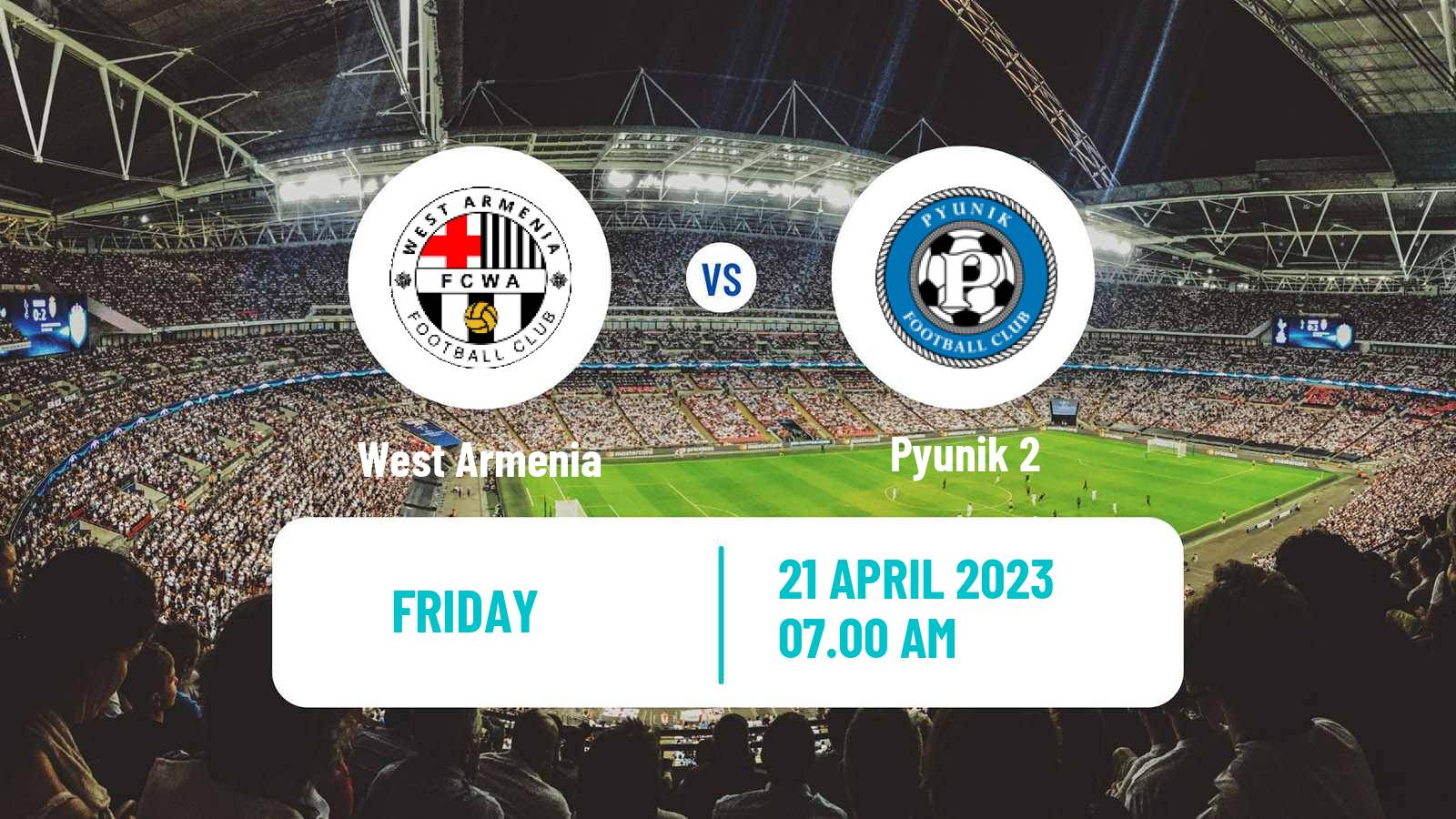 Soccer Armenian First League West Armenia - Pyunik 2