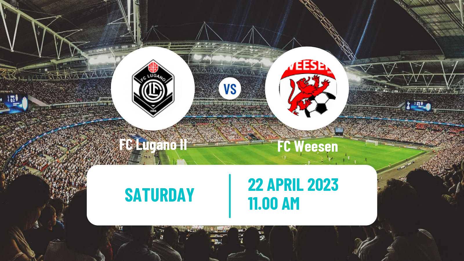 Soccer Swiss 1 Liga Classic Group 3 Lugano II - Weesen