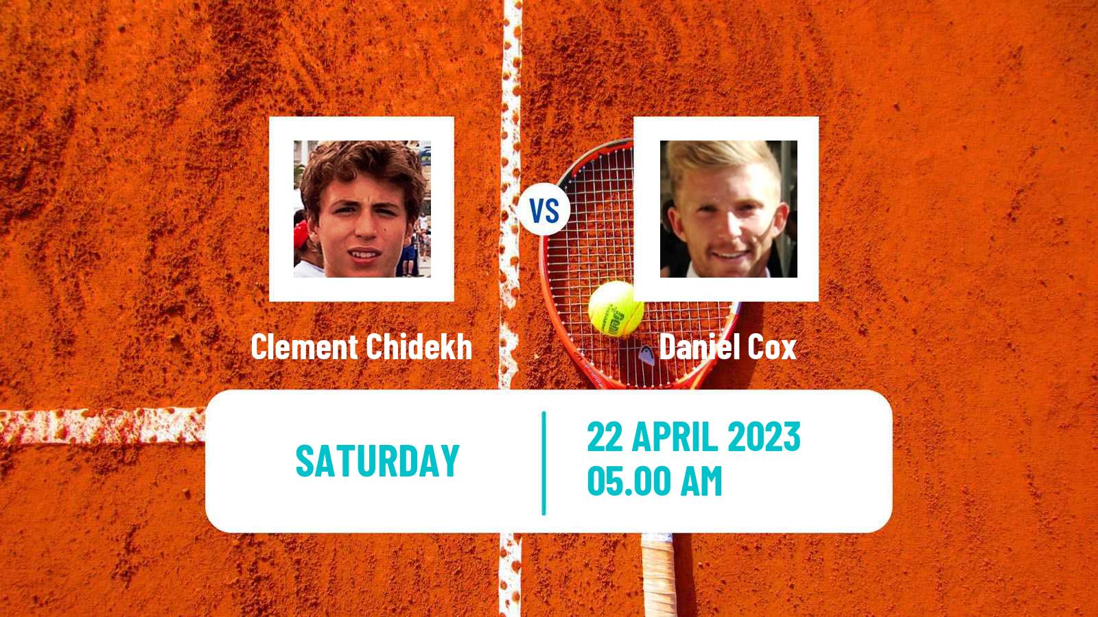 Tennis ITF Tournaments Clement Chidekh - Daniel Cox