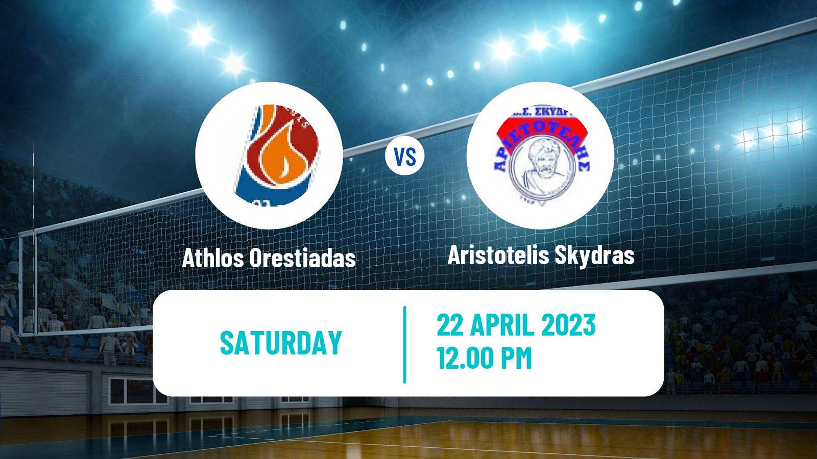 Volleyball Greek A1 Ethniki Volleyball Athlos Orestiadas - Aristotelis Skydras