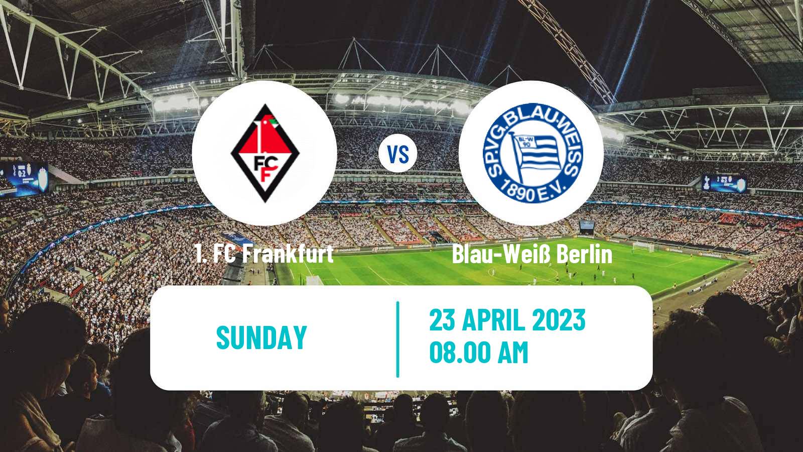 Soccer German Oberliga NOFV-Nord 1. FC Frankfurt - Blau-Weiß Berlin