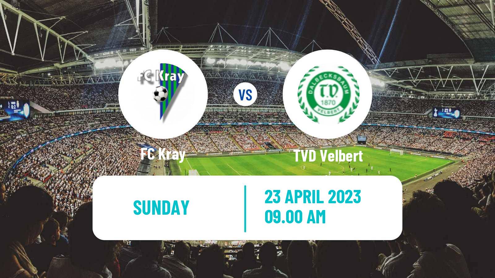 Soccer German Oberliga Niederrhein Kray - TVD Velbert