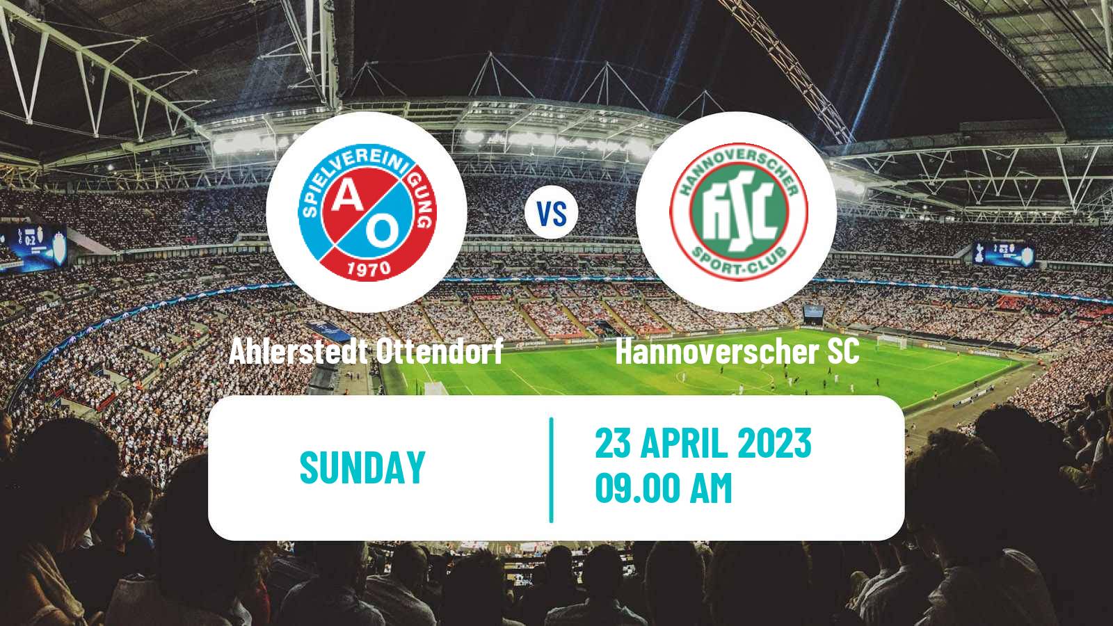 Soccer German Oberliga Niedersachsen Ahlerstedt Ottendorf - Hannoverscher SC