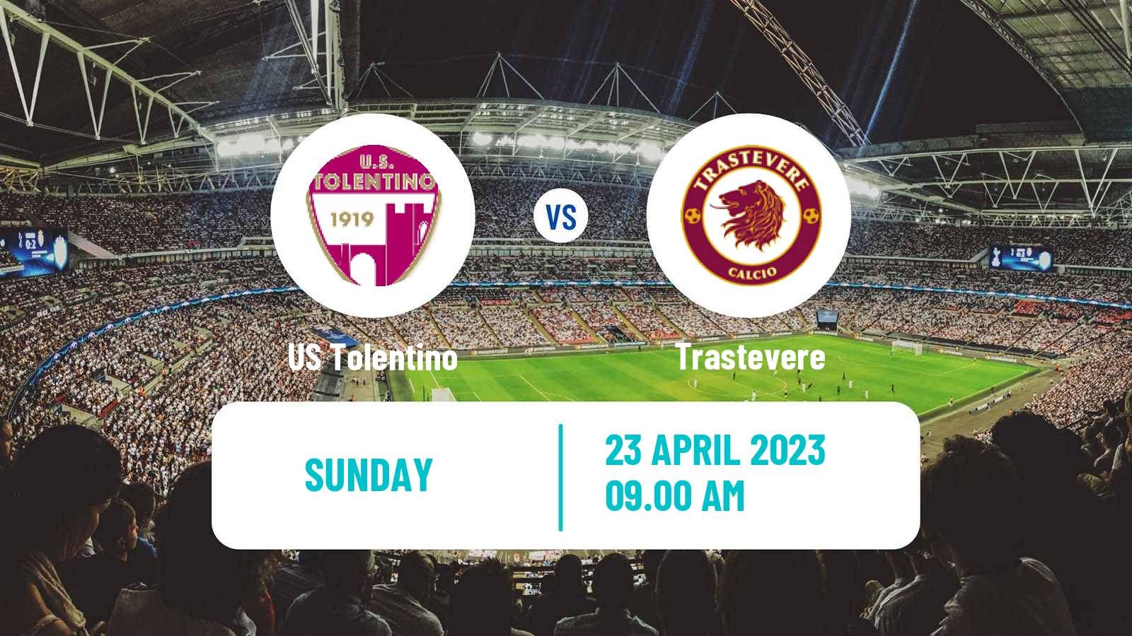 Soccer Italian Serie D - Group F Tolentino - Trastevere