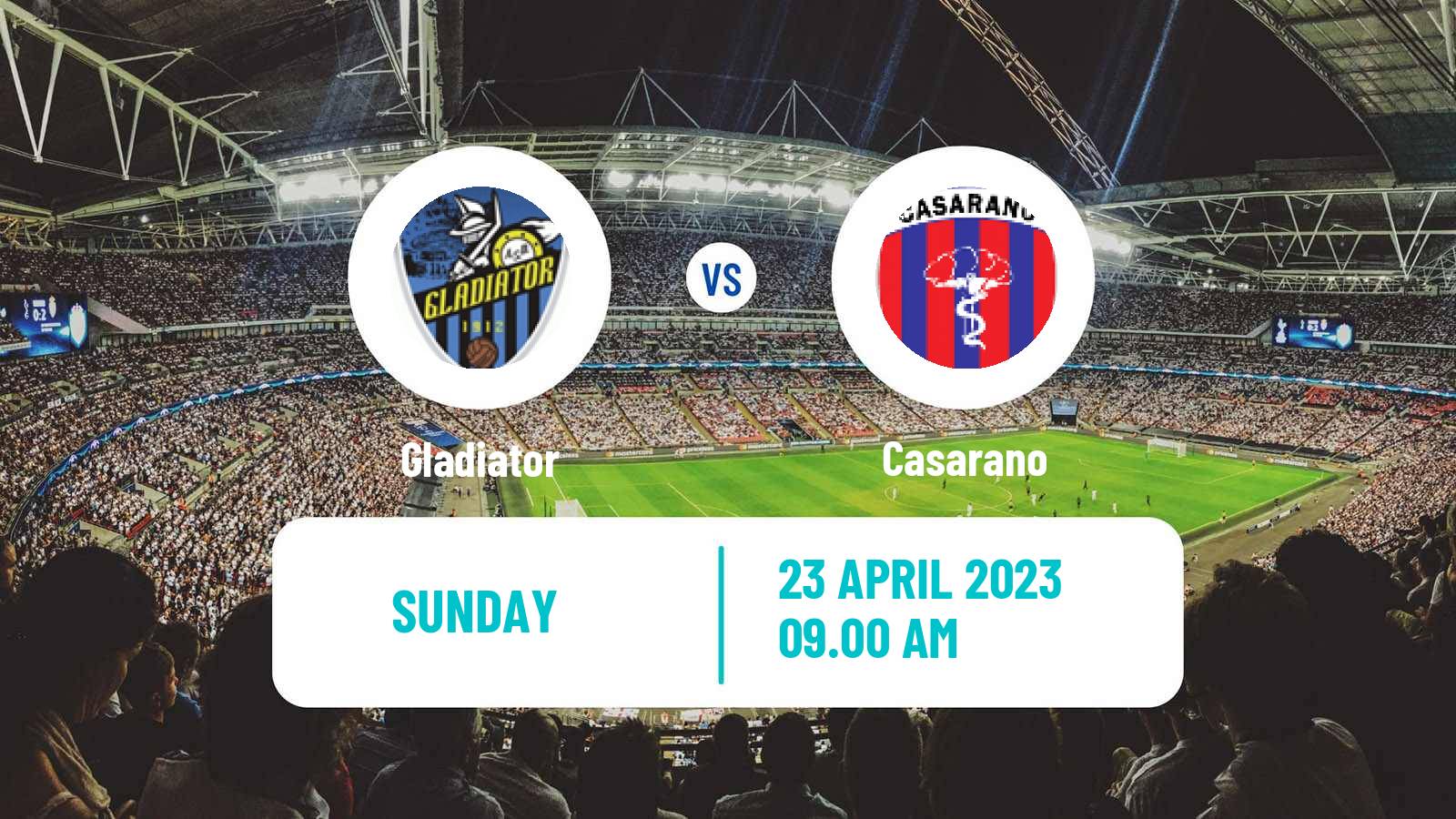 Soccer Italian Serie D - Group H Gladiator - Casarano