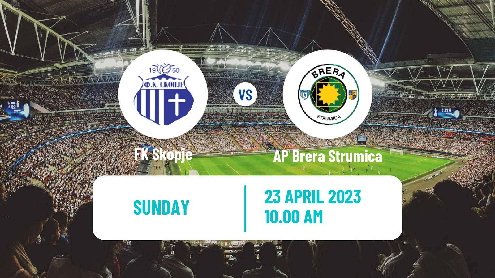 Soccer North Macedonian 1 MFL Skopje - AP Brera Strumica