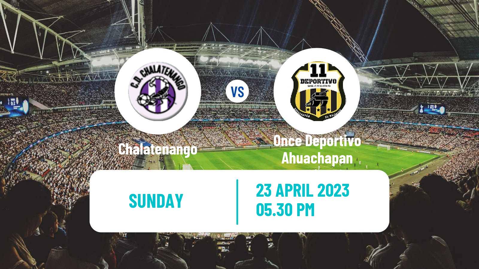 Soccer El Salvador Primera Division Chalatenango - Once Deportivo Ahuachapan