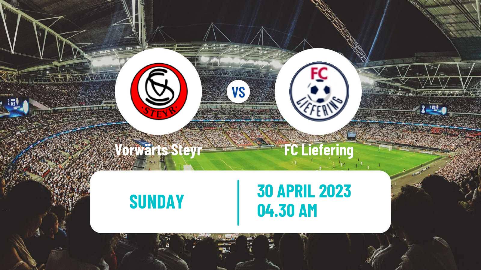 Soccer Austrian 2 Liga Vorwärts Steyr - Liefering