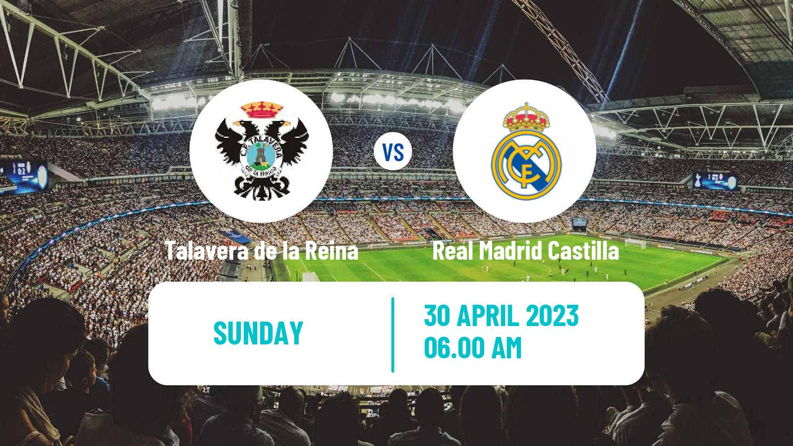 Soccer Spanish Primera RFEF Group 1 Talavera de la Reina - Real Madrid Castilla