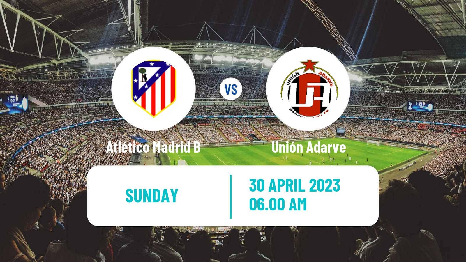 Soccer Spanish Segunda RFEF - Group 5 Atlético Madrid B - Unión Adarve